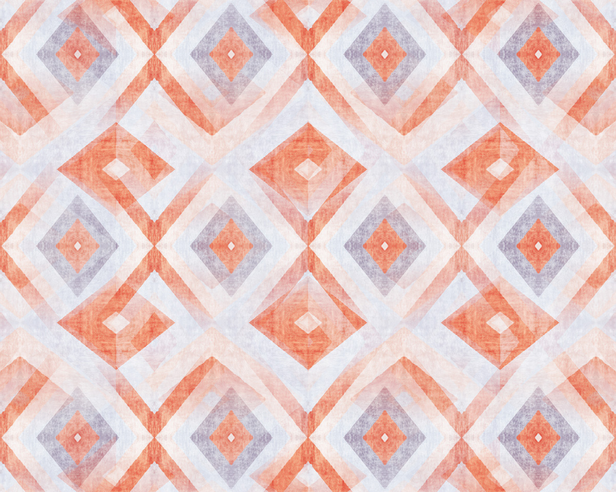 Pale Orange Diamond Abstract