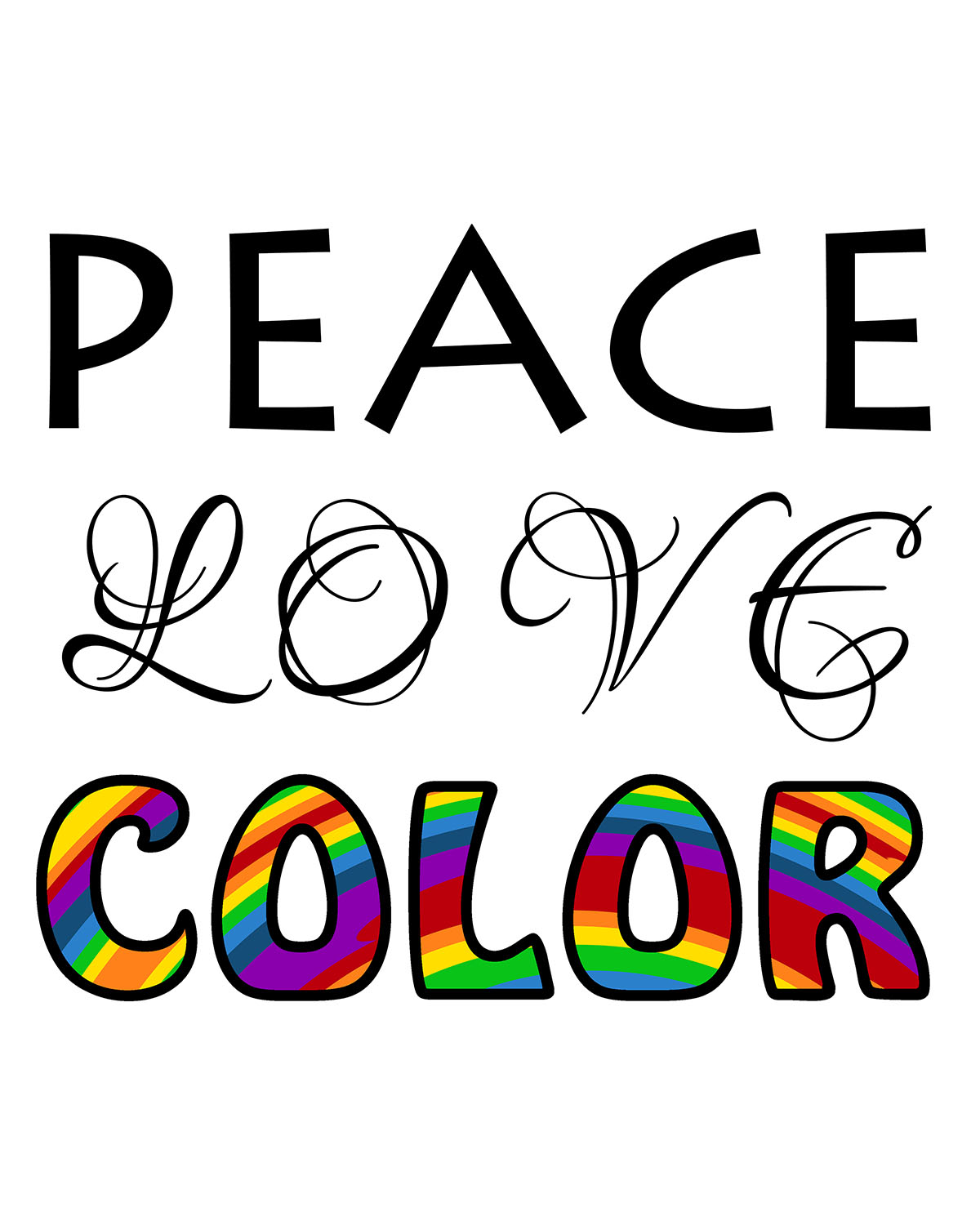 Peace Love Color
